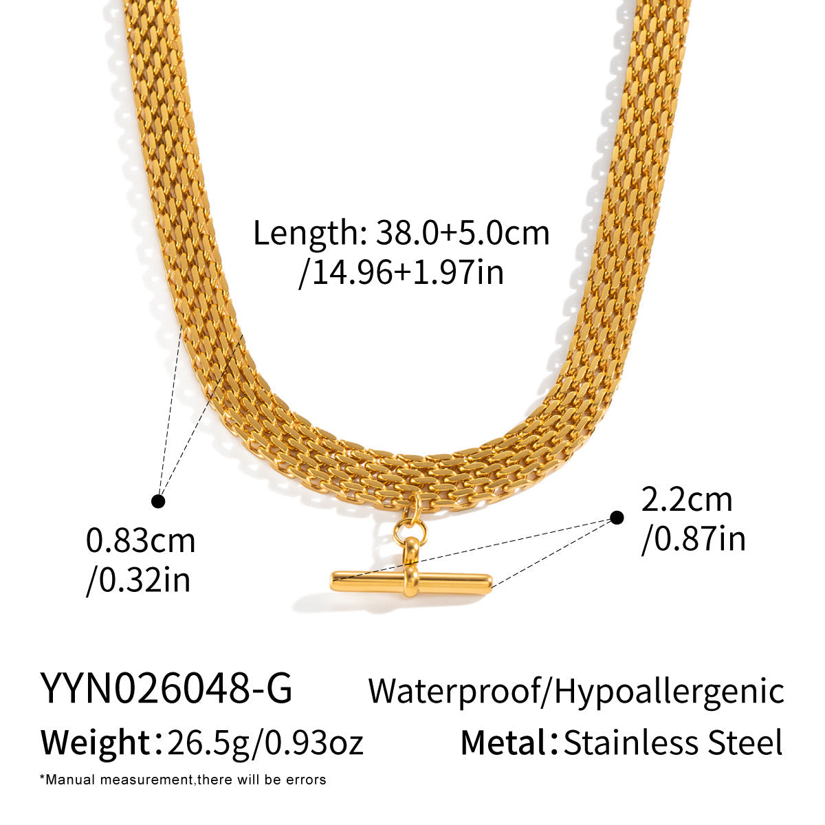 Stainless Steel Pendant Necklace For Women