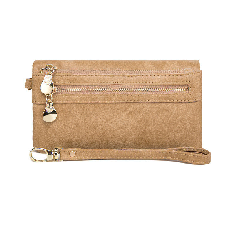 New PU Korean Retro Long Handbag for Women