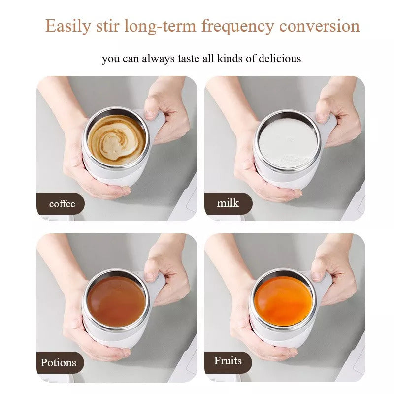 Automatic Self-Stirring Electric Coffee Mug for Home and Office