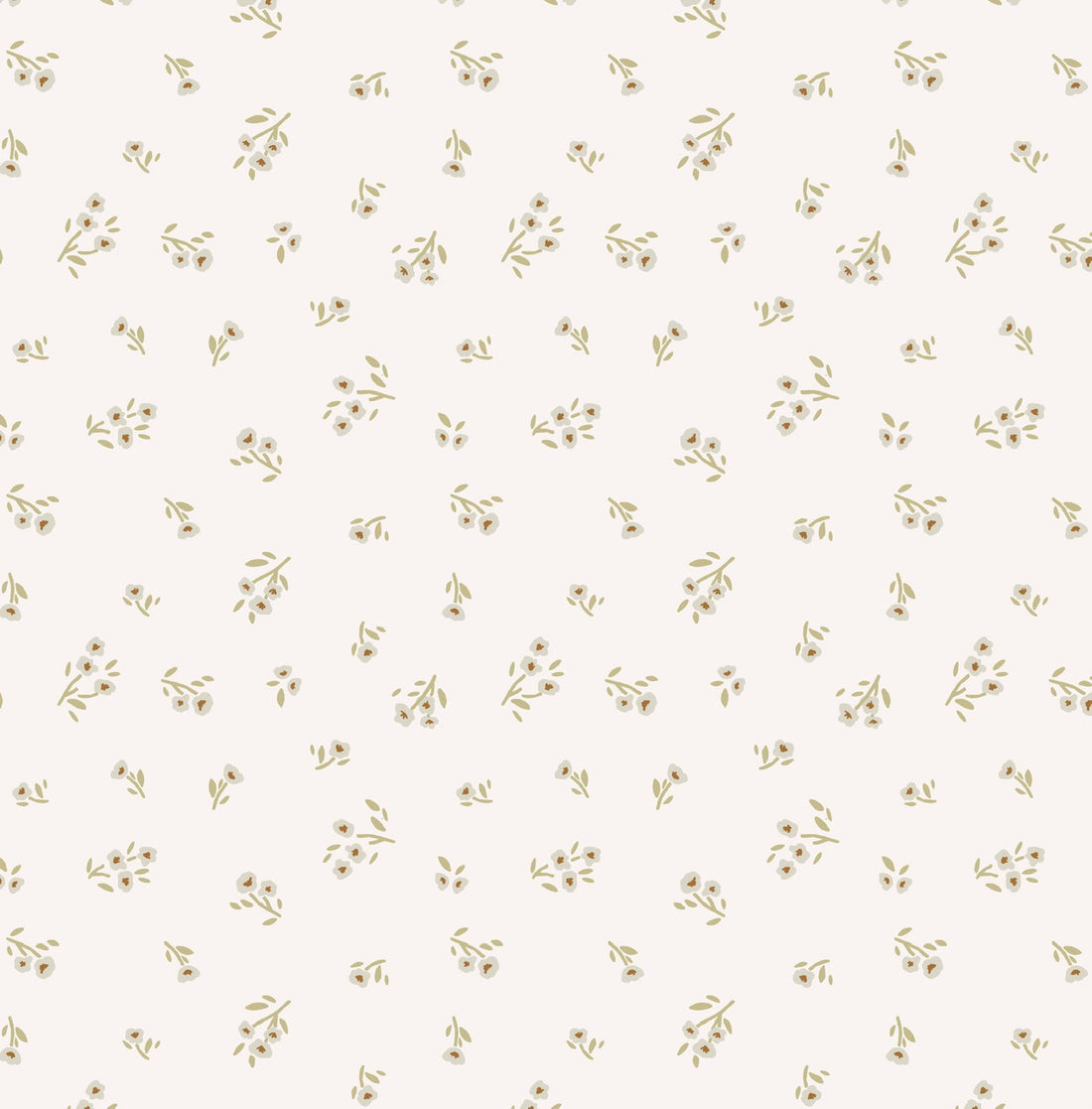Eleanor Floral Removable Wallpaper in Dusty-Rose and White