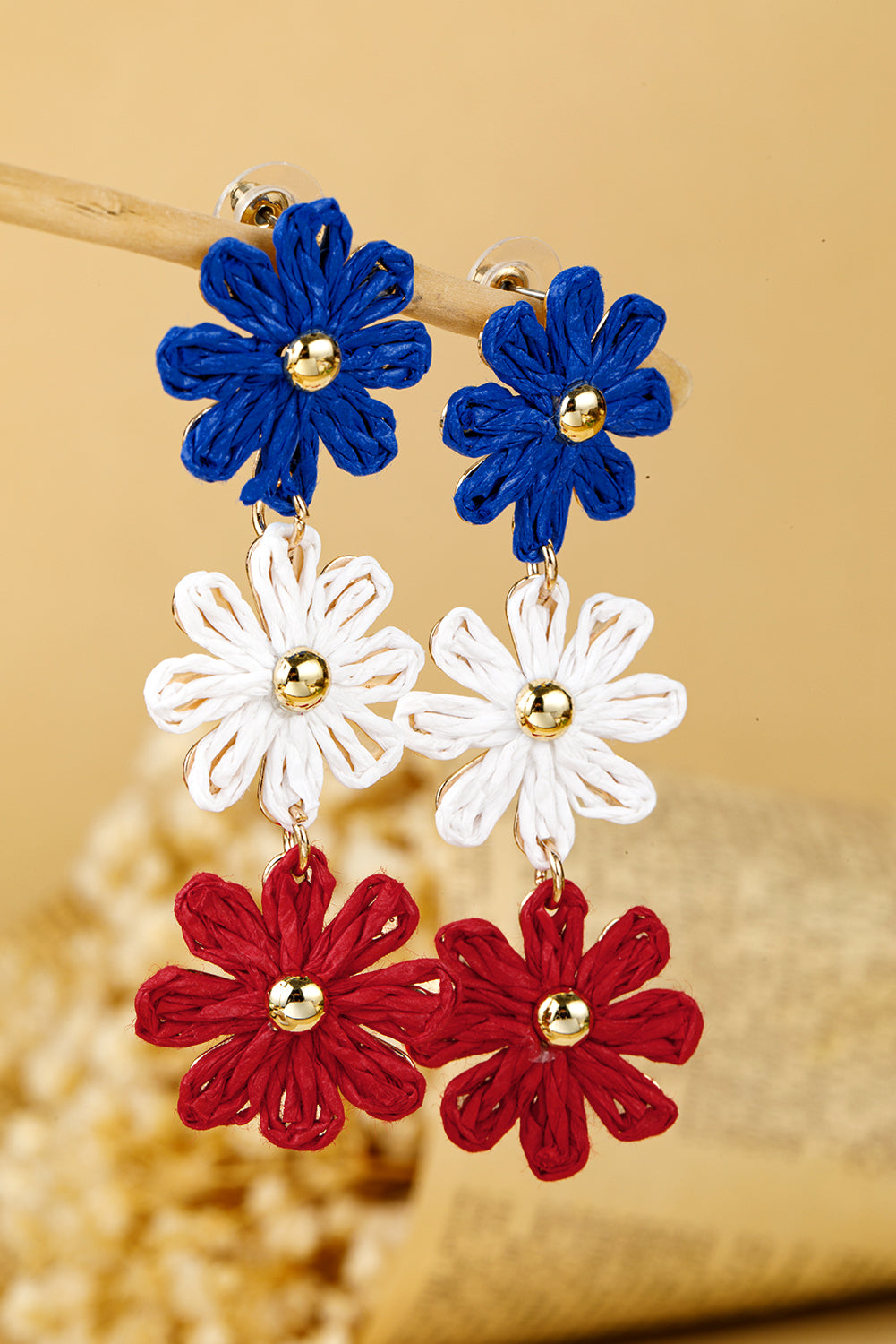 Skyler Flowers Stud Dangle Earrings