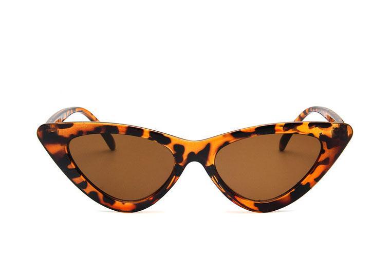 Retro Cat Eye Triangle Sunglasses with UV400 Protection