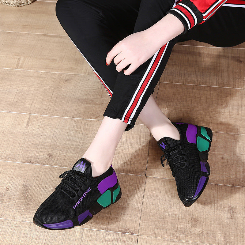 Women's Lightweight Lace-Up Fashion Sports Sneakers - Image 4