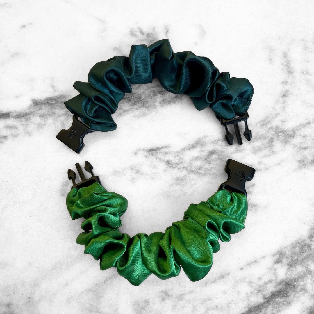 Green Duo 2-Pack St. Patrick's Day Buckle Scrunchies