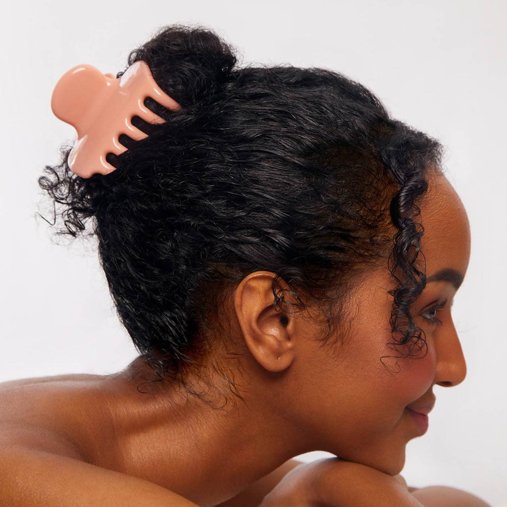 Recycled Plastic Puffy Cloud Clip - Rosewood