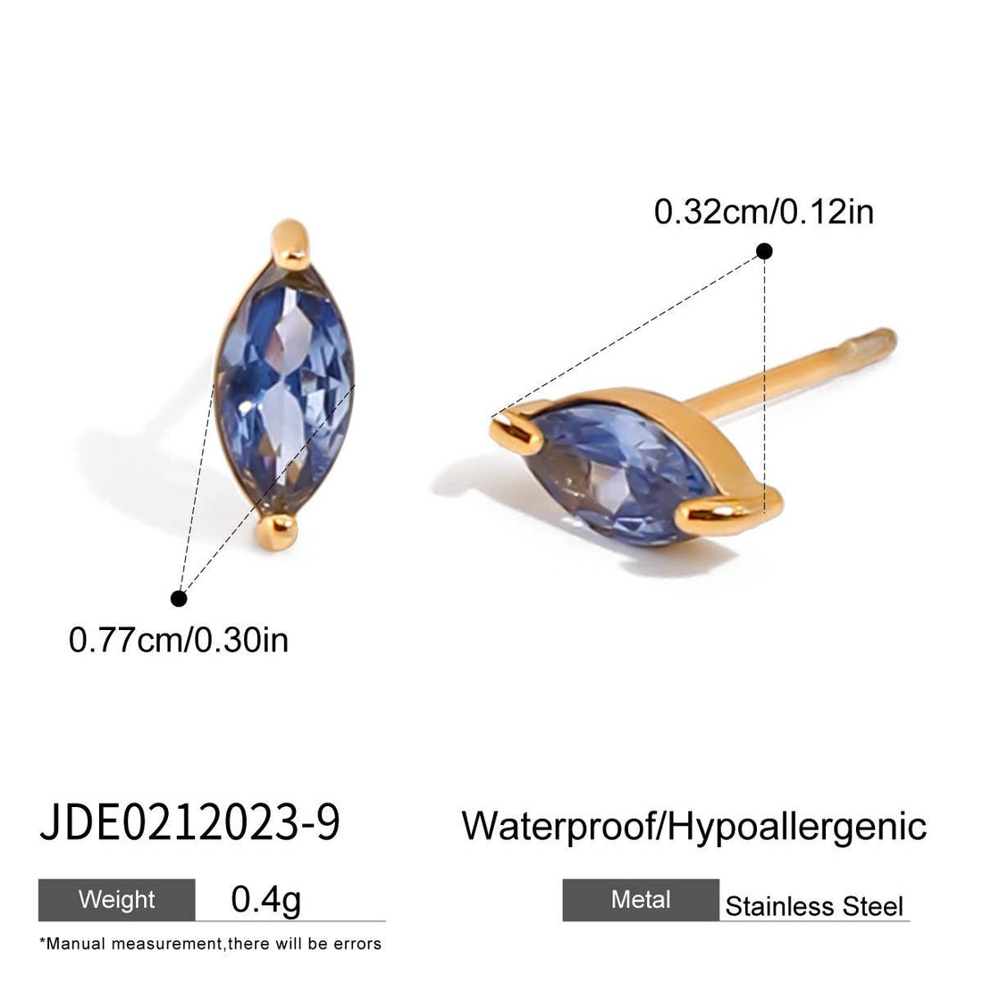 Colorful Insect Stud Earrings with Zircon Accents