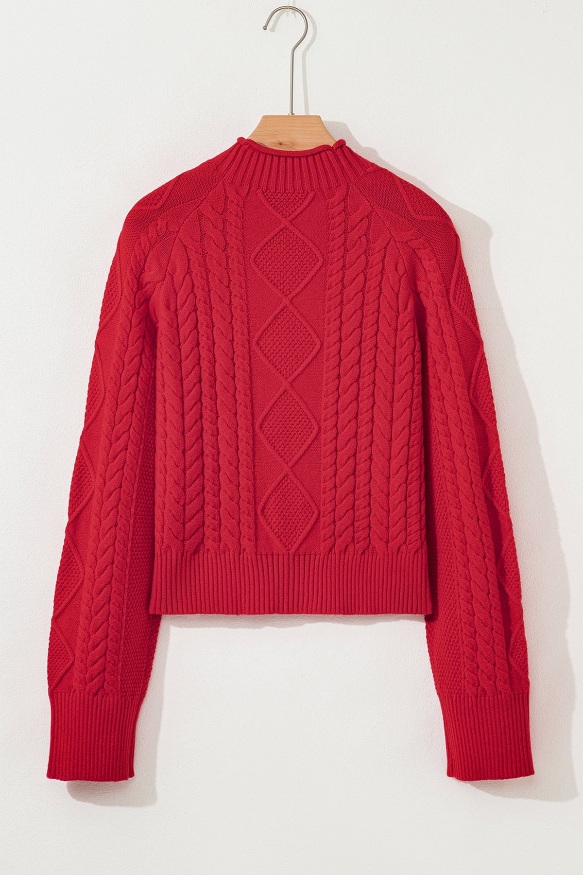 Cable Knit Long Sleeve Sweater