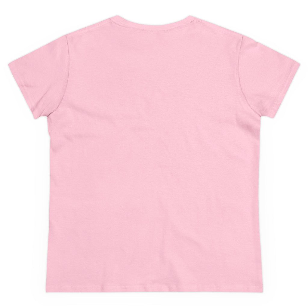 Women's Midweight Cotton T-Shirt - Casual Minimalist Crew