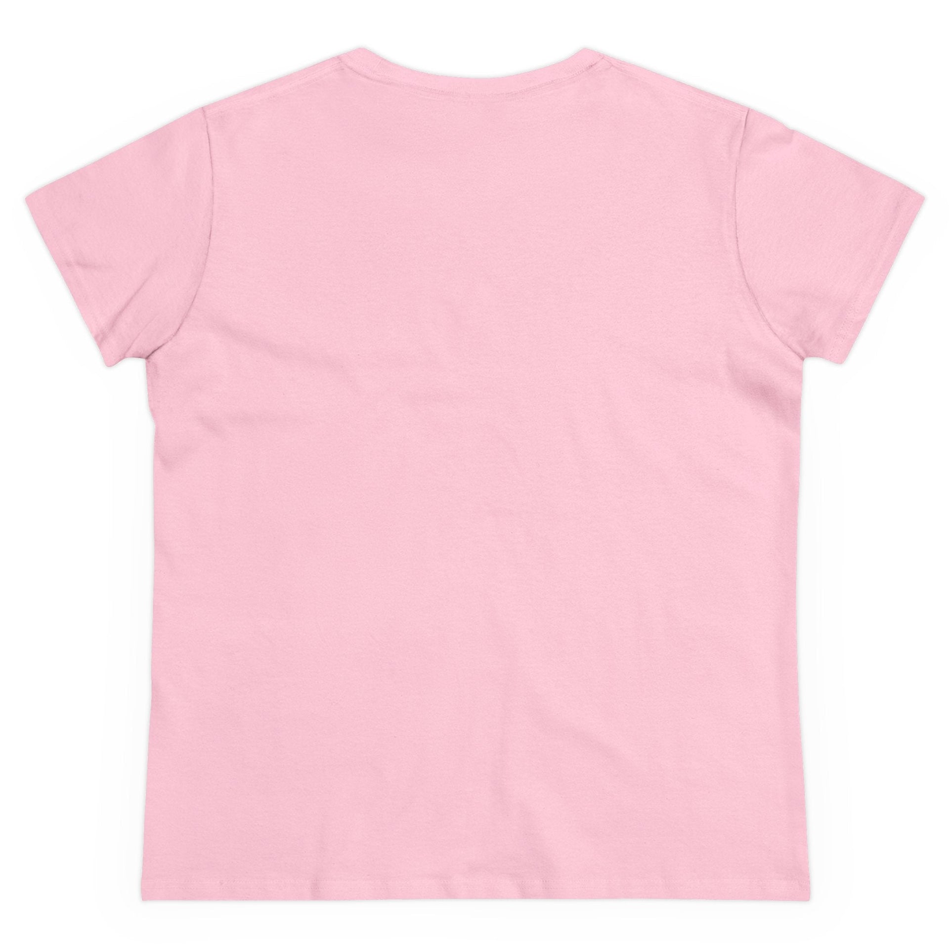 Women's Midweight Cotton T-Shirt - Casual Minimalist Crew