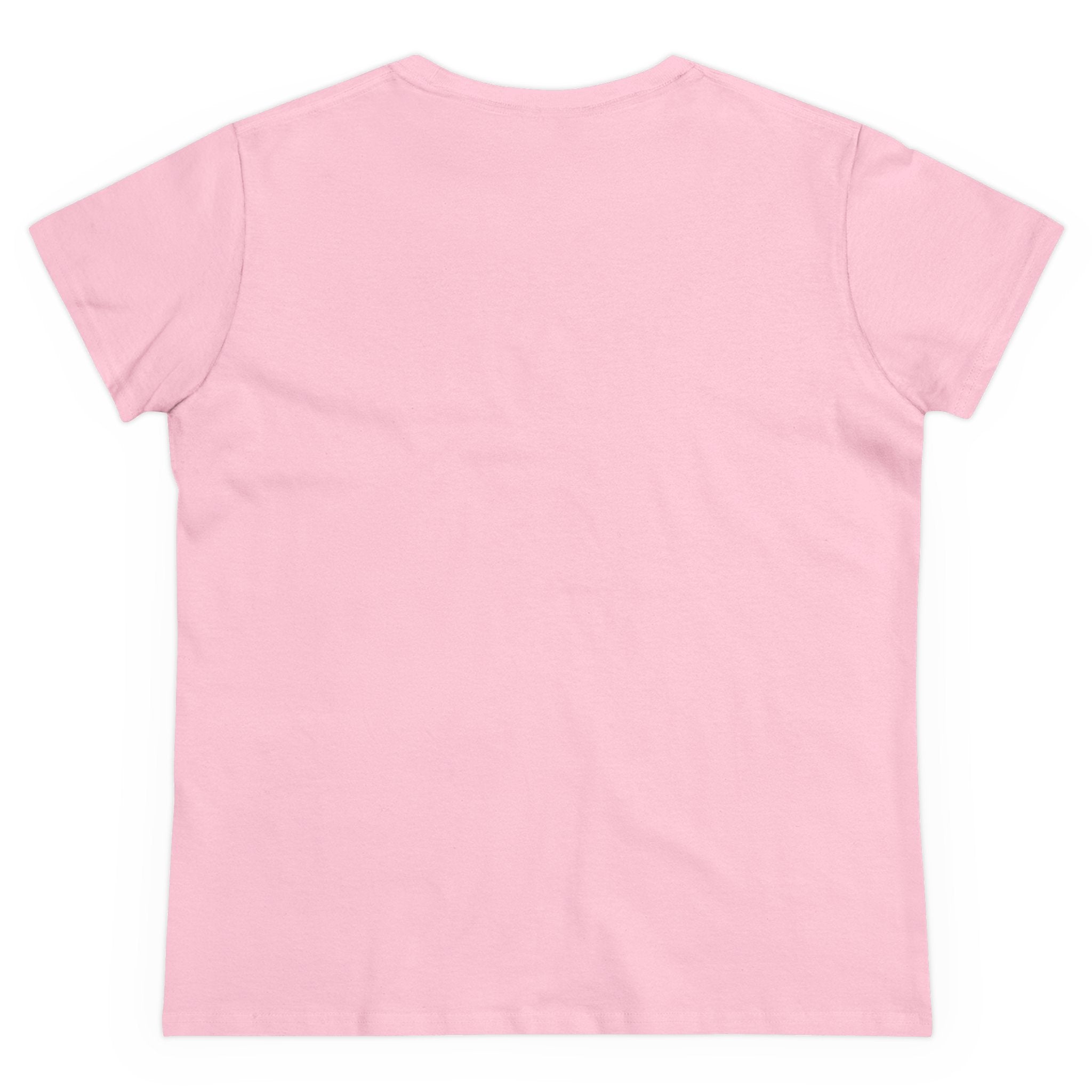 Women's Midweight Cotton T-Shirt - Casual Minimalist Crew
