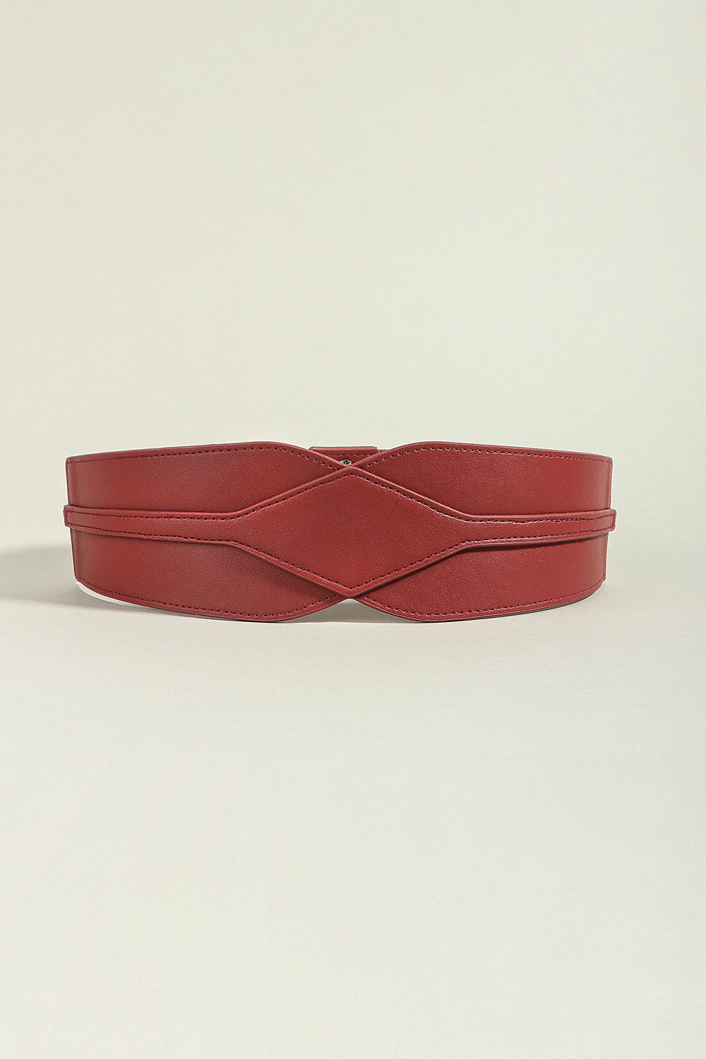 Wide Elastic PU Belt Adjustable Fashion Waist Accessory