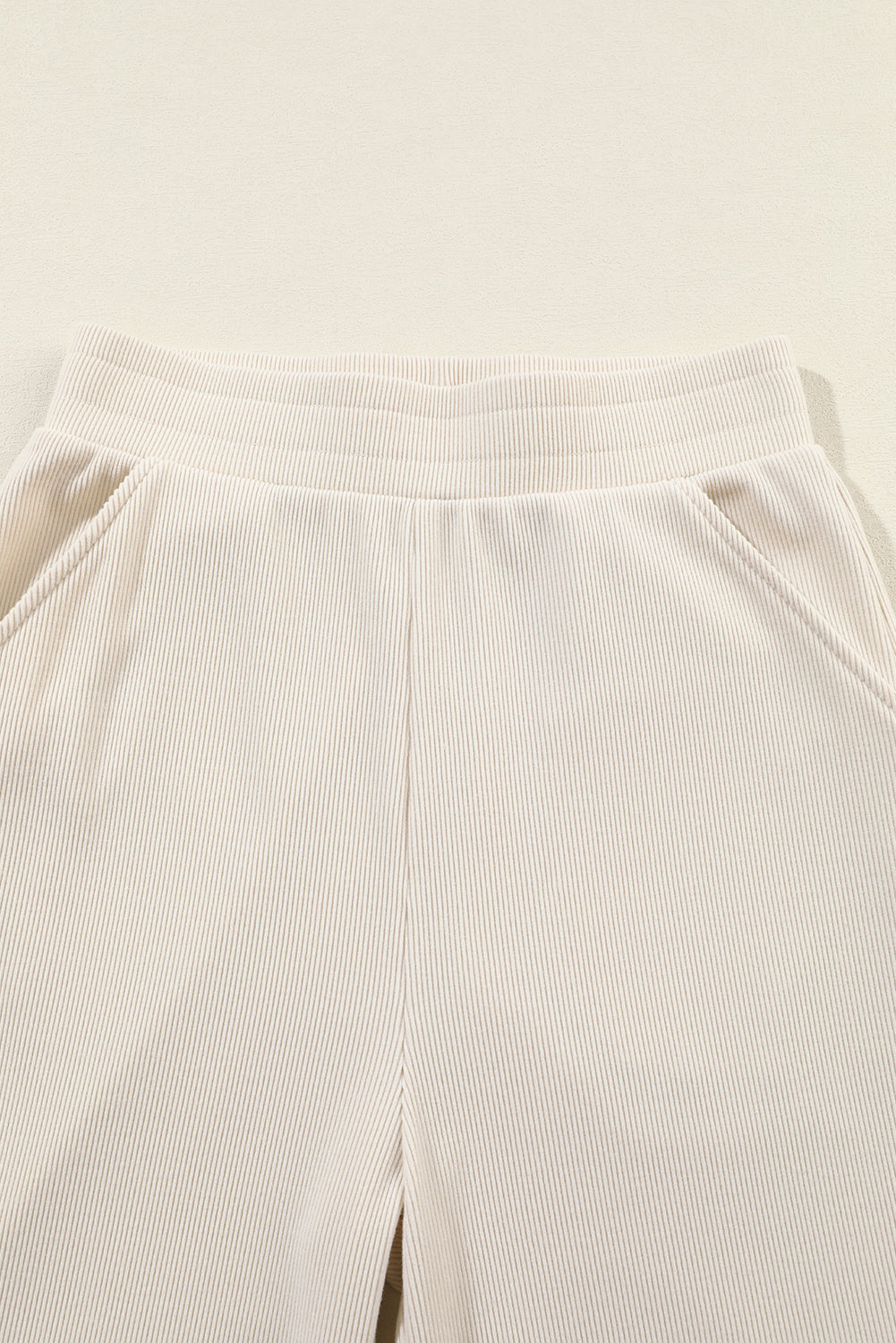 Solid Collared Pullover and Pants Set