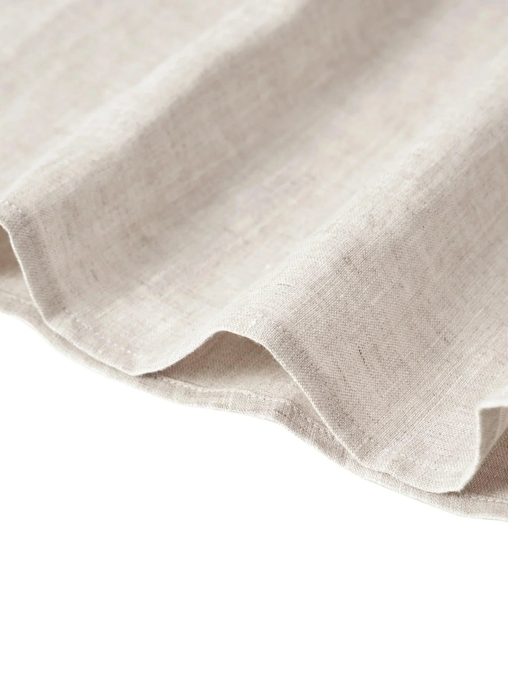 100% Linen Scoop Neck Swing Beach Maxi Dress - Sleeveless