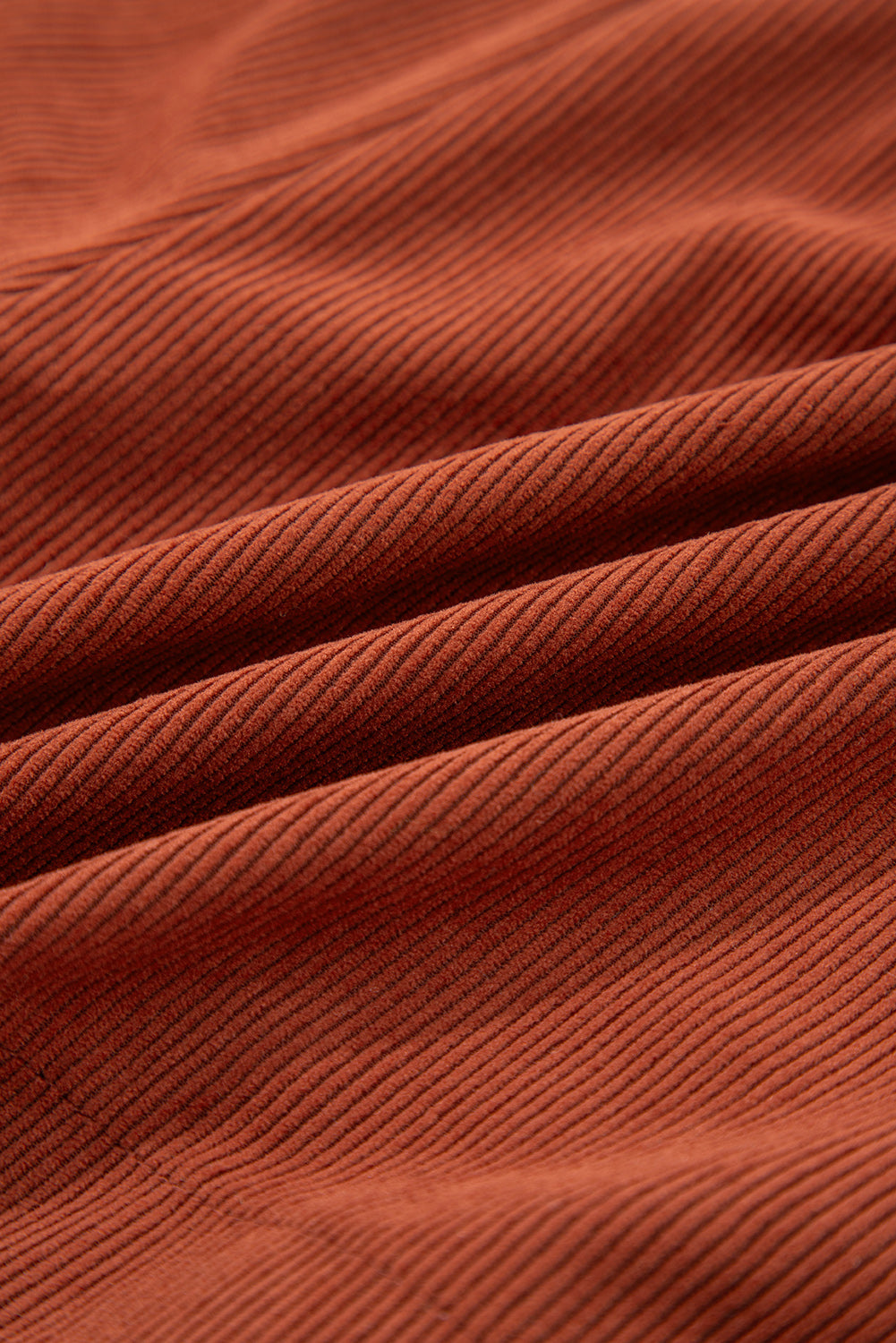 Corduroy Scalloped Edge High Waist Shorts