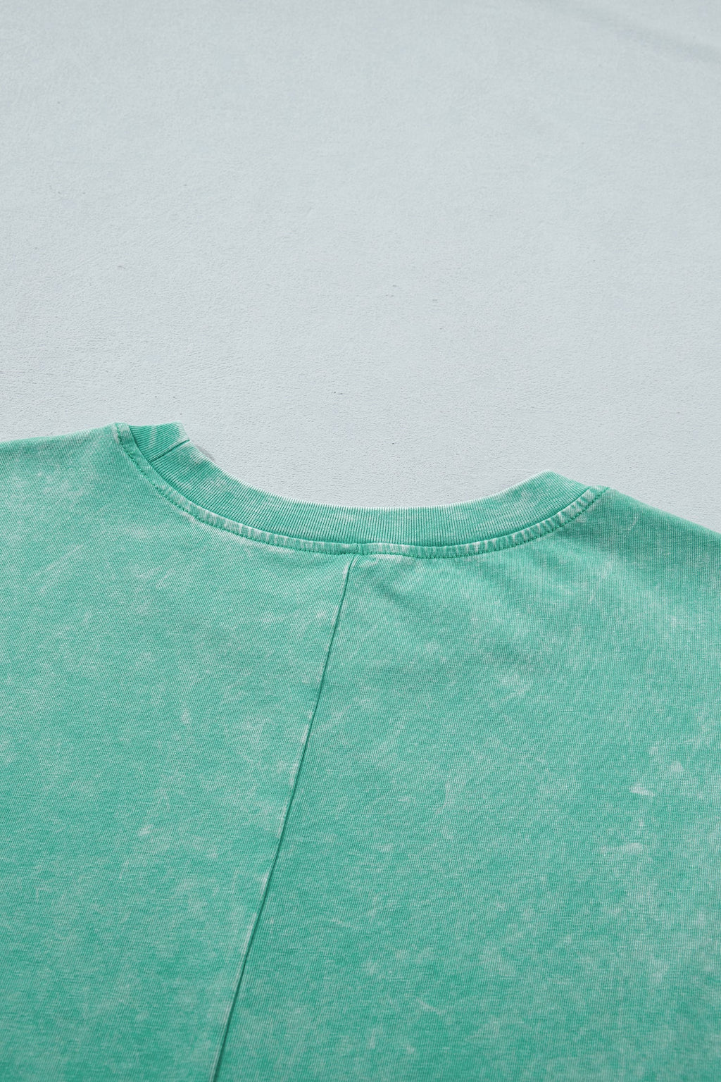 Itzel Mineral Washed Oversize Tee in Green