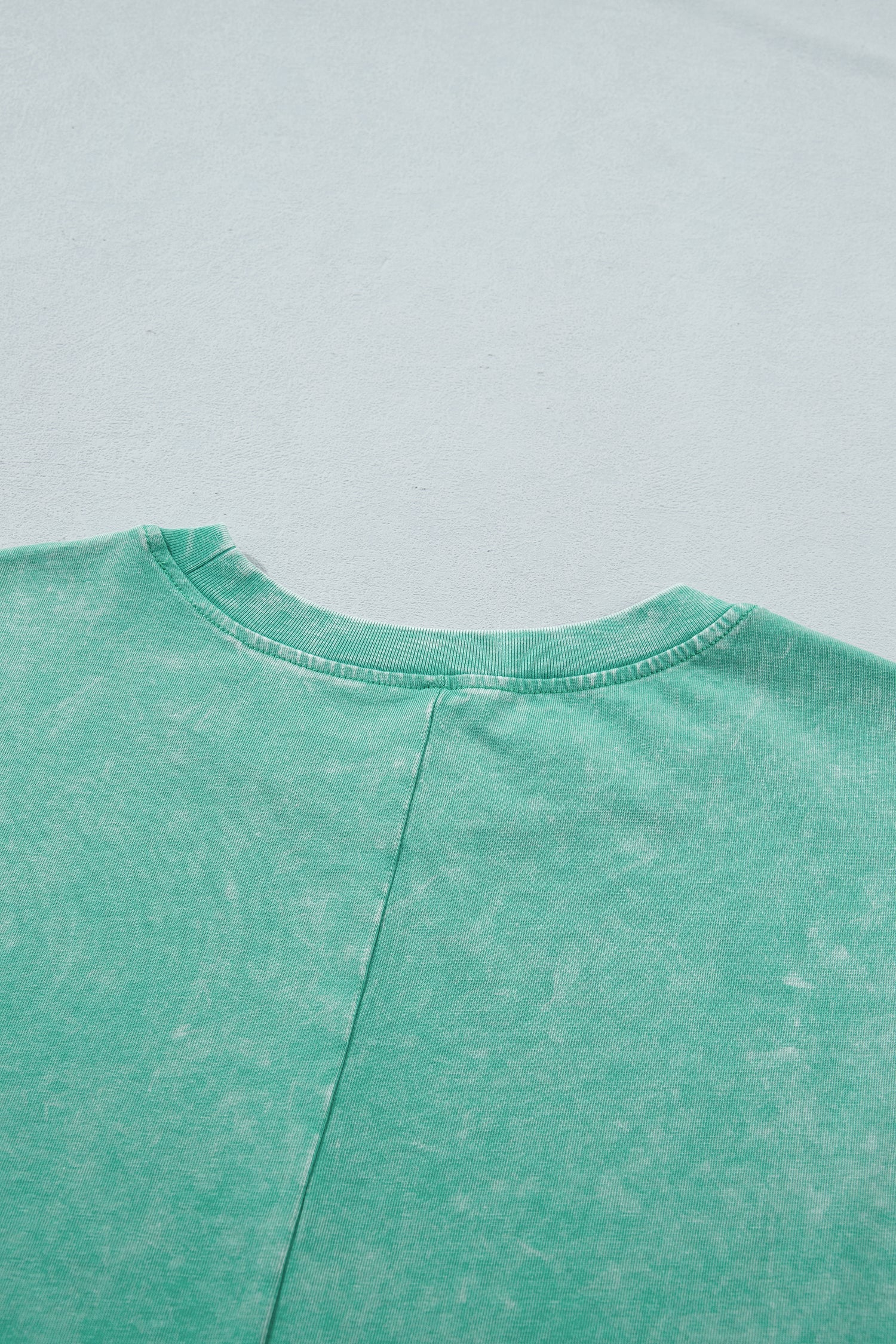 Itzel Mineral Washed Oversize Tee in Green