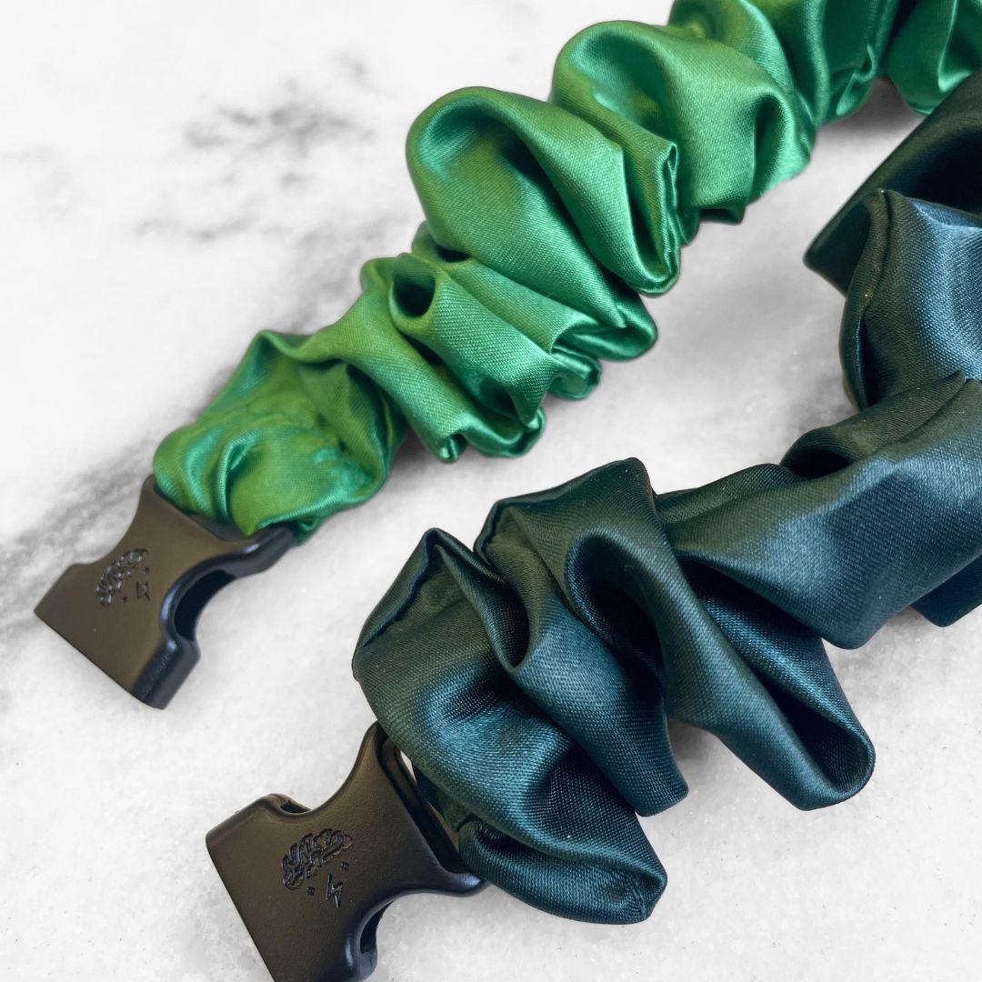 Green Duo 2-Pack St. Patrick's Day Buckle Scrunchies