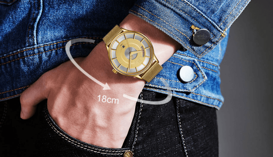 Minimalist Stainless Steel Analog Quartz Watch for Men