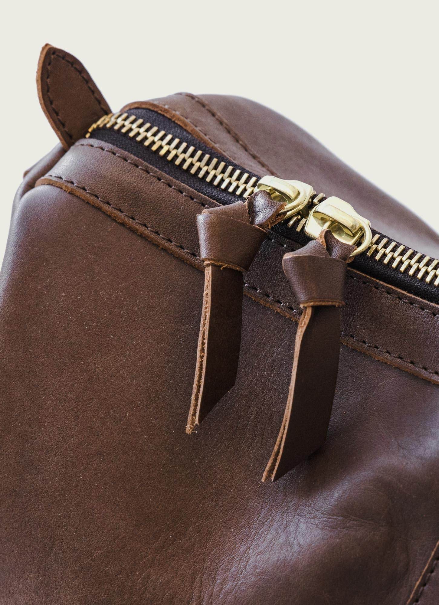 Full-Grain Leather Duffle Bag with Lifetime Guarantee