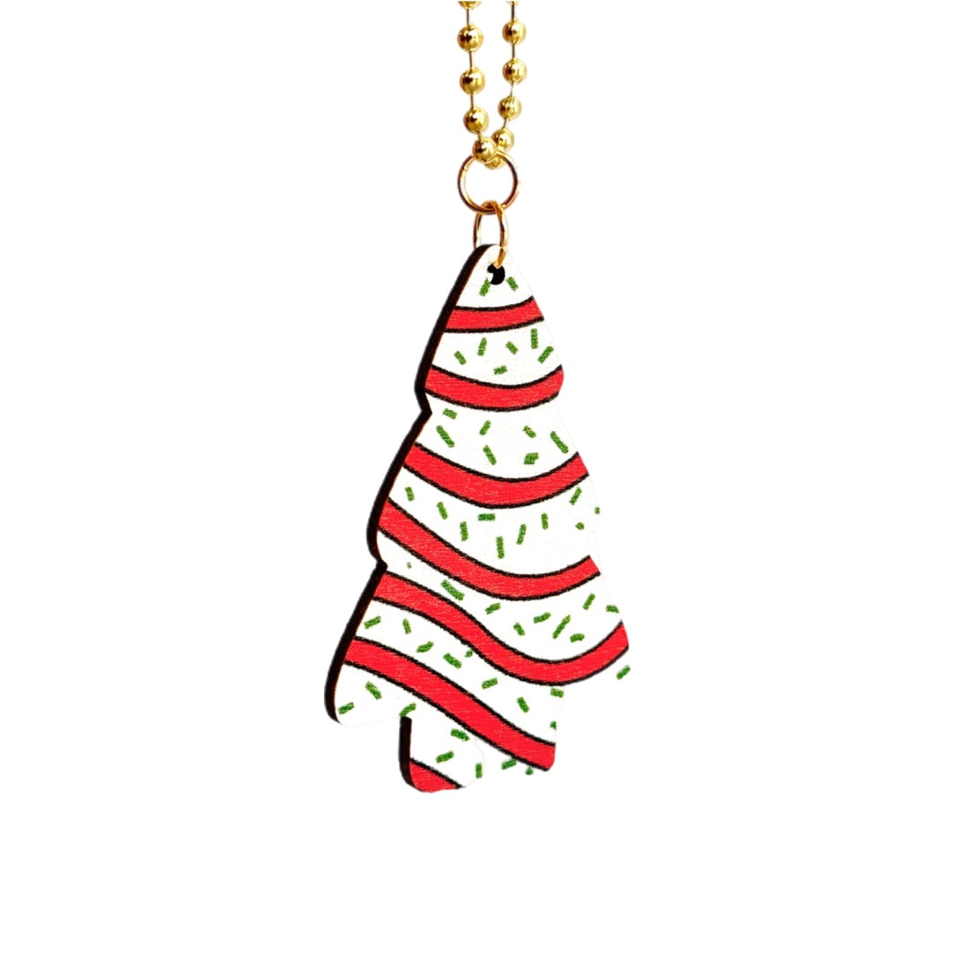 Christmas Cake Charm - Tumbler Handle Charm