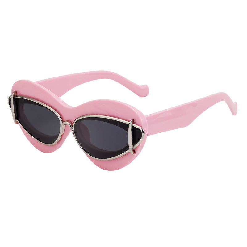 Y2K Cat-Eye Small Frame Sunglasses Trendy Driving Shades
