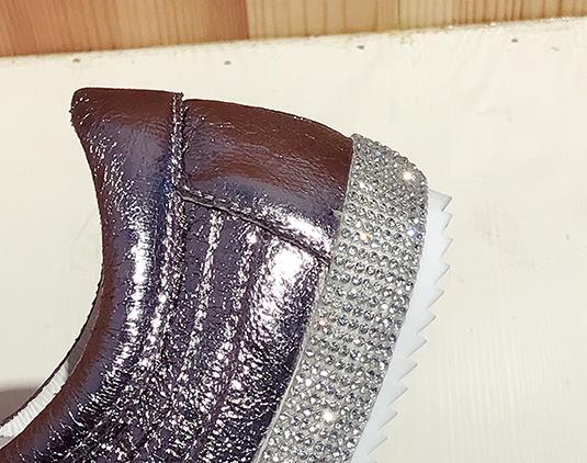 Women's Golden Silver Bling Sneakers - Image 4