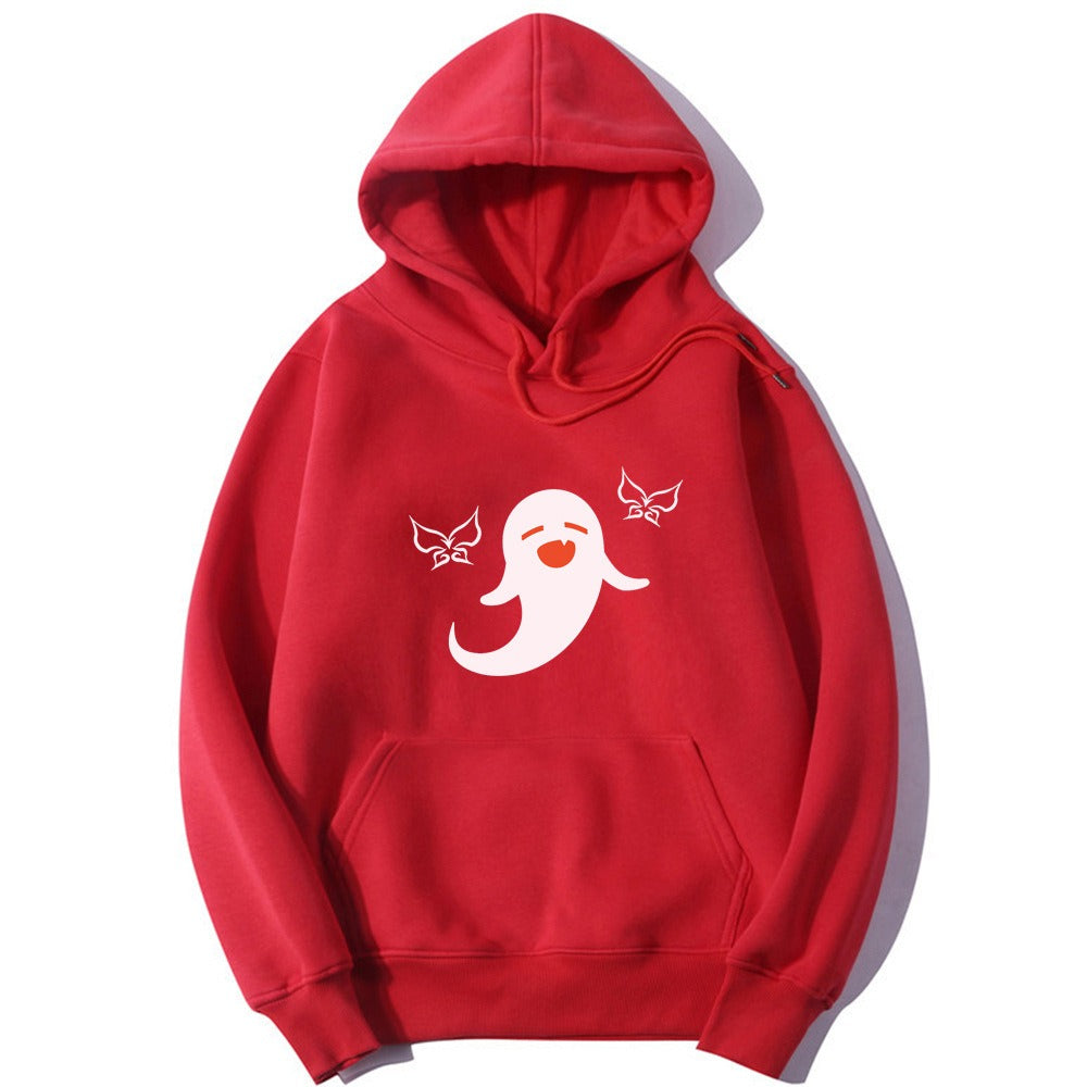 Women's Hu Tao Anime Graphic Hoodie - Pink & White Harajuku Style - Image 12