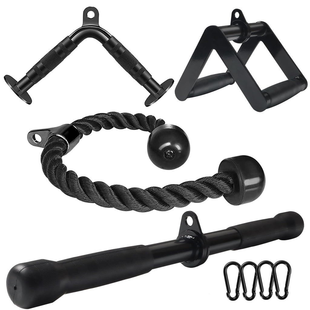 WNOEY Cable Machine Attachment Set LAT Pulldown Attachments Weight Machine Accessories for Home Gym
