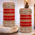 Traditional red Punjabi bridal Chura set for women