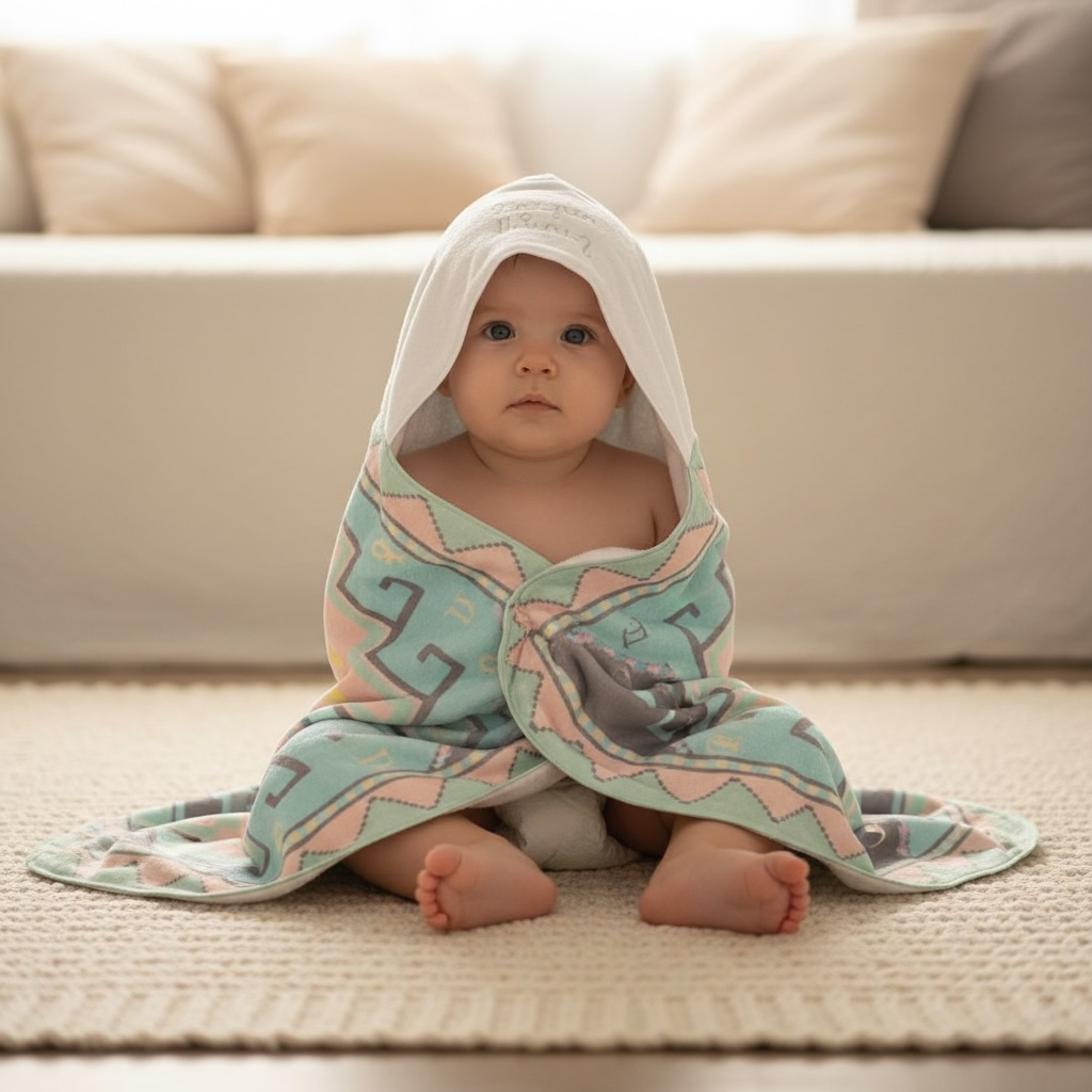 Armenian Alphabet Unisex Baby Towel