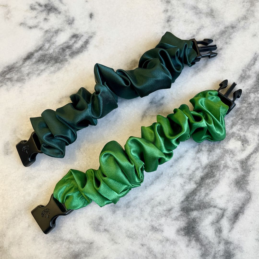 Green Duo 2-Pack St. Patrick's Day Buckle Scrunchies