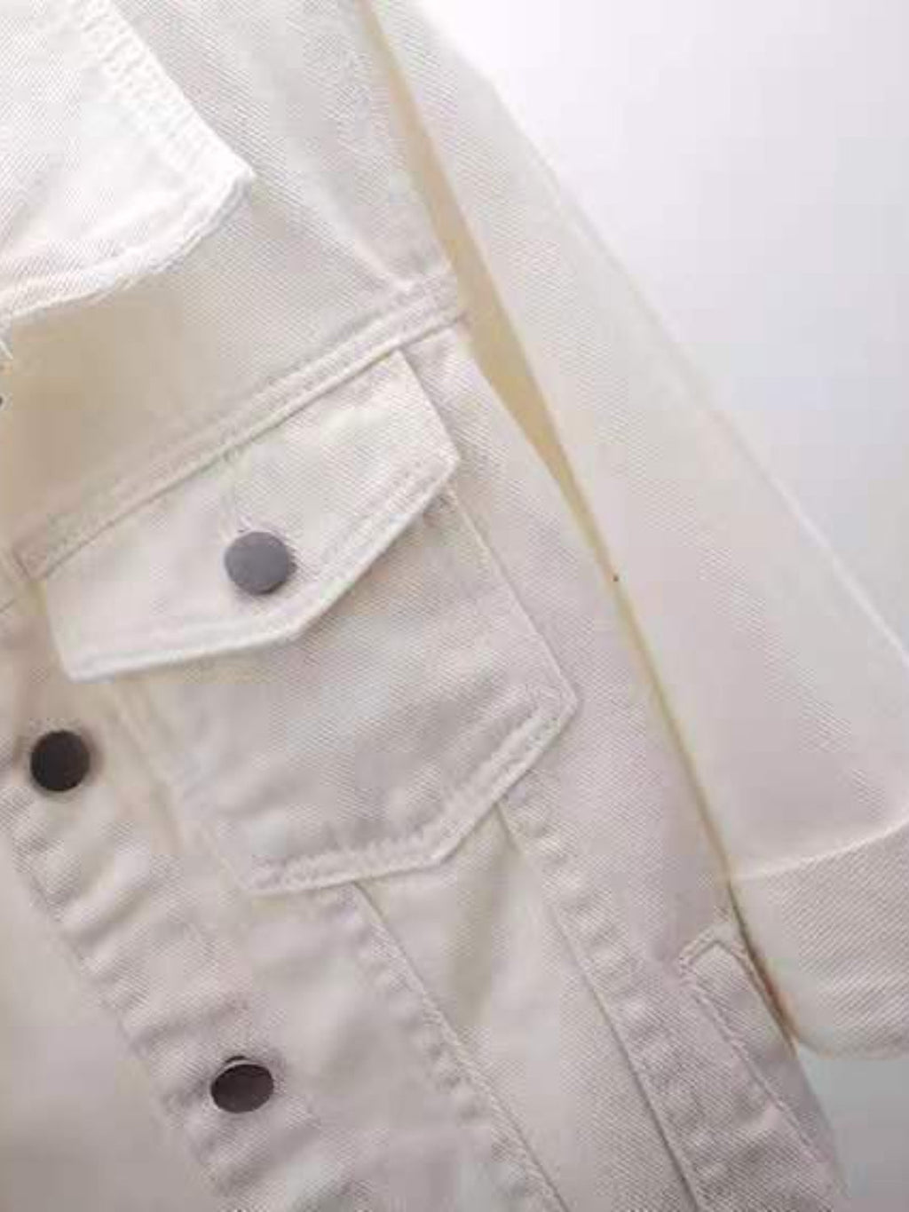 Women's Bright Yellow Cropped Button-Down Trucker Jacket - Image 19