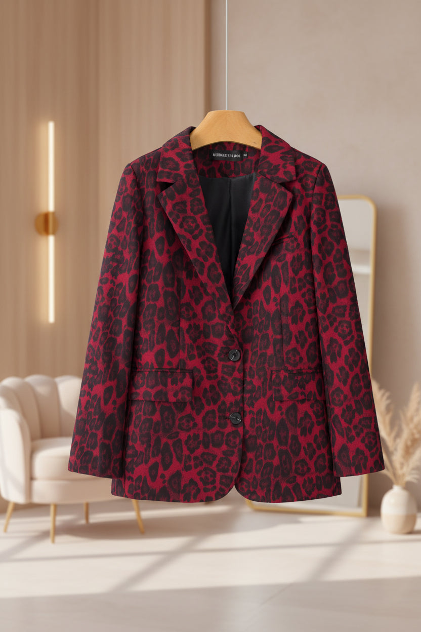 Women's Casual Chic Plaid Coat – Long Sleeve Pocket Jacket