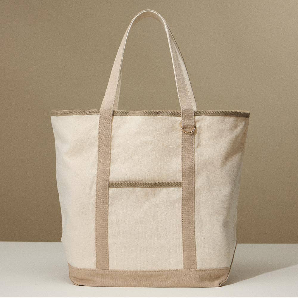 Large Classic Canvas Boat Tote