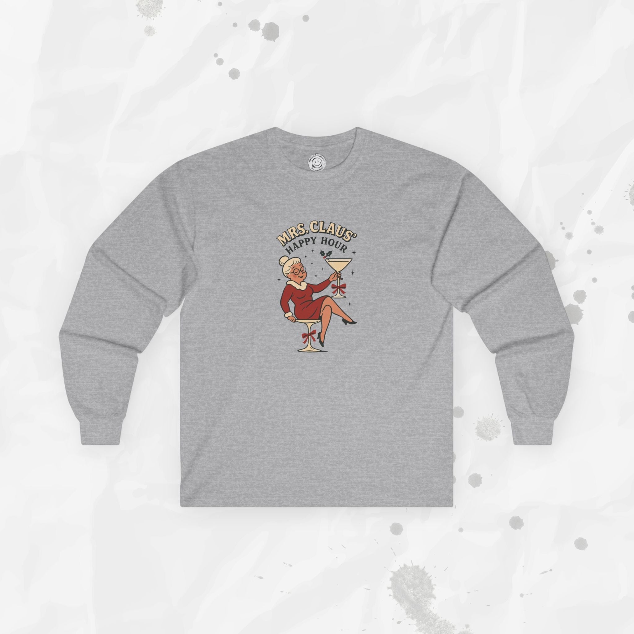 Mrs. Claus Happy Hour – Long Sleeve Shirt