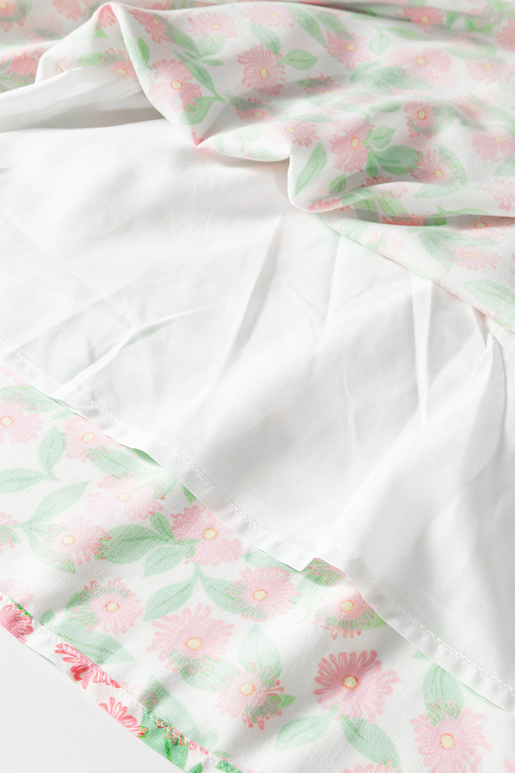 Rachel Floral Puff Sleeve Mini Dress - Cotton Babydoll Cottagecore