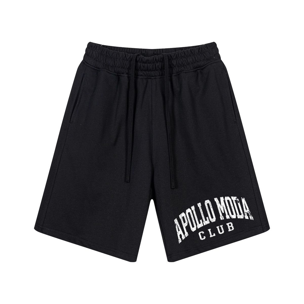 Men’s Collegiate Heavyweight Knit Sweat Shorts - Black & White