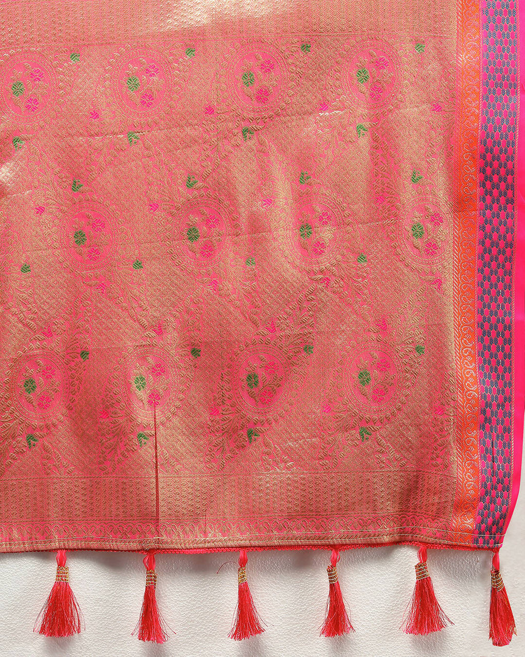 Lavender Kanjivaram Silk Saree with Zari Weaving