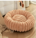 High Weight Pet Nest Straight Rabbit Plush Mat Round Long Hair Cat Nest Warm Winter Dog Bed Kennel
