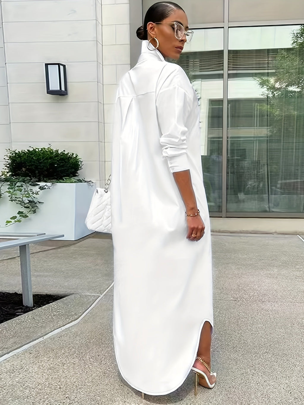 Long-sleeved Casual Shirts And Dresses With Multiple Wear Methods.