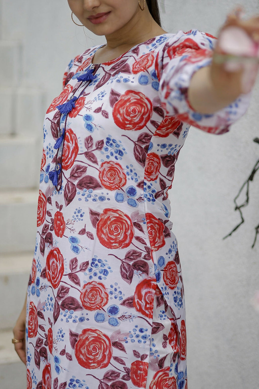 Women's Multicolor Pure Muslin Digital Printed A-Line Kurta Set