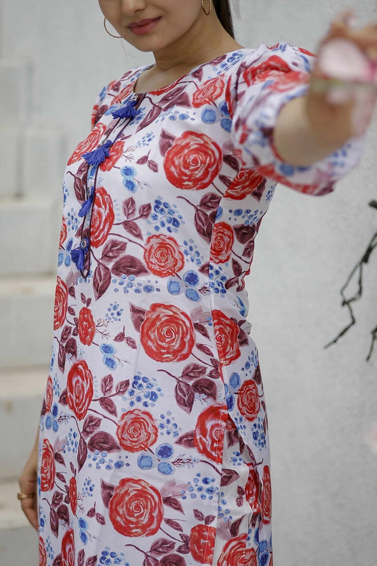 Women's Multicolor Pure Muslin Digital Printed A-Line Kurta Set