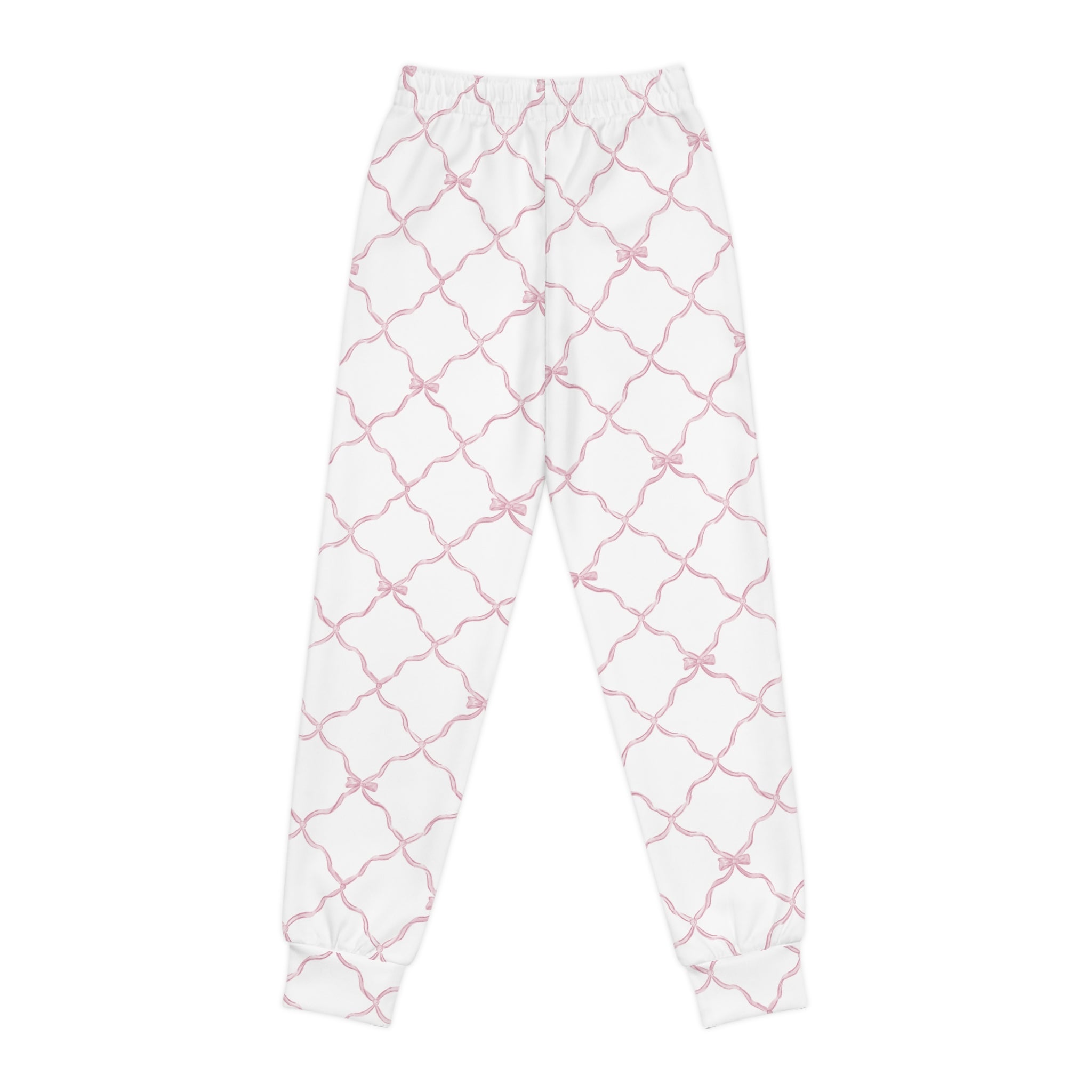Trellis Bow Youth Joggers Activewear - Pink