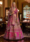 Lilac color Rajwadi silk designer lehenga choli with thread and sequin embroidery