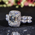 Princess Cut Simulated Diamond Ring For Women, Fancy Shape Engagement  Wedding Ring