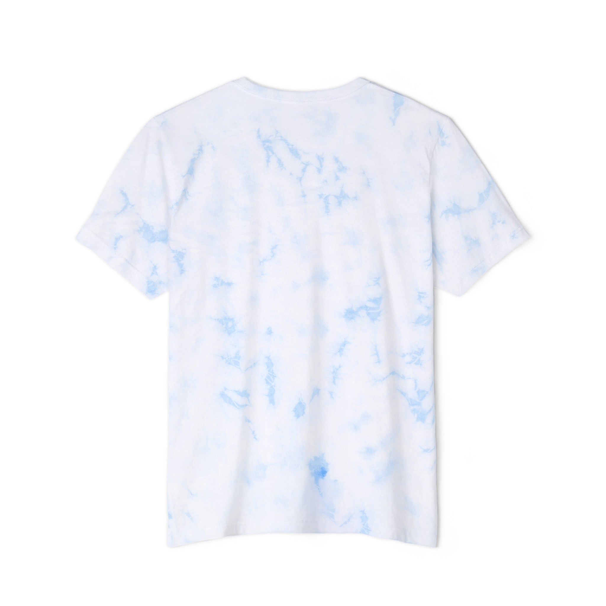 Unisex Tie-Dye Short Sleeve Crew Neck T-Shirt Modern Casual Top