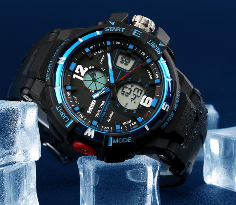 Men's Large Dial Military Sport Watch Waterproof 50M Digital