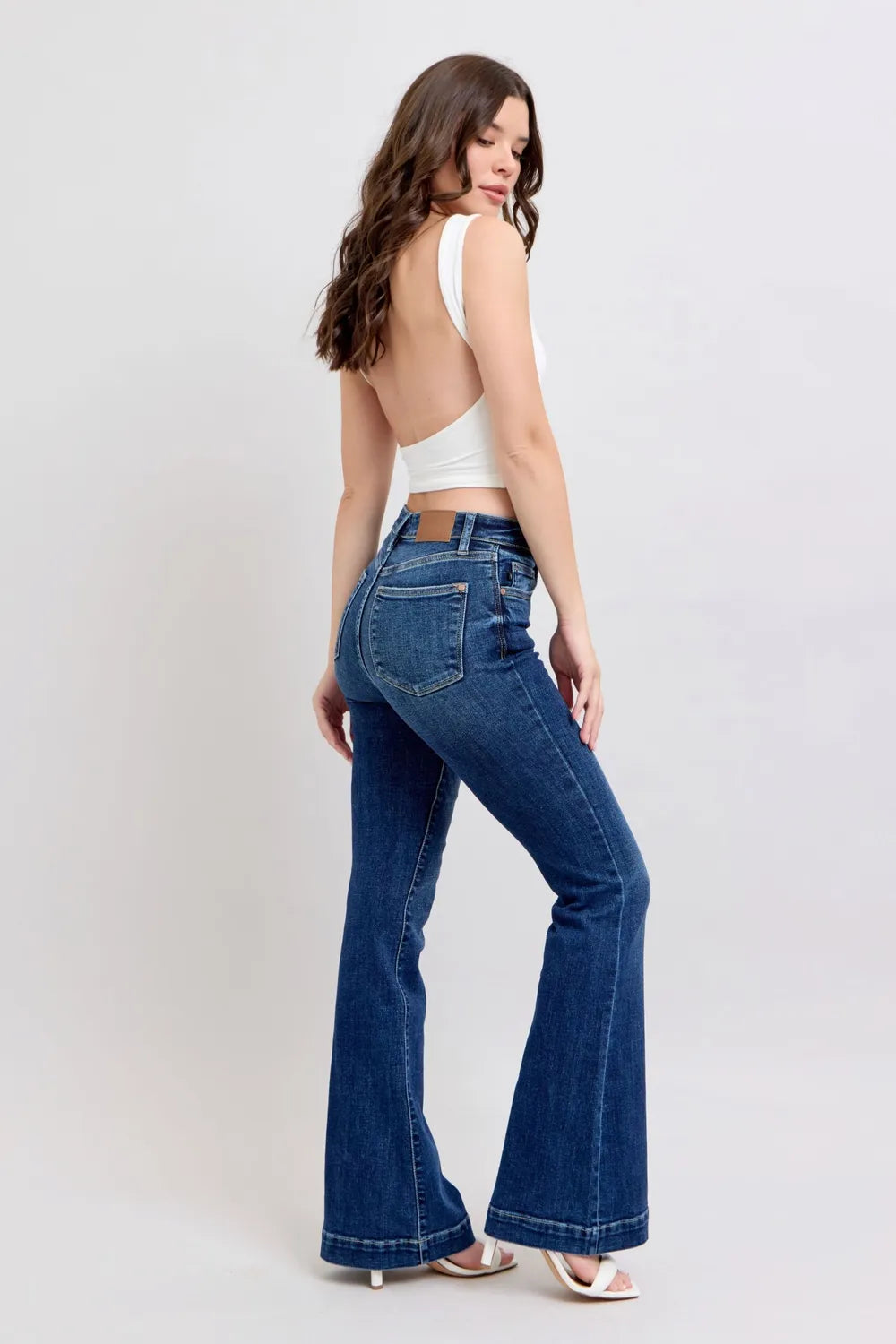 Judy Blue High Rise Flare Jeans with Pockets