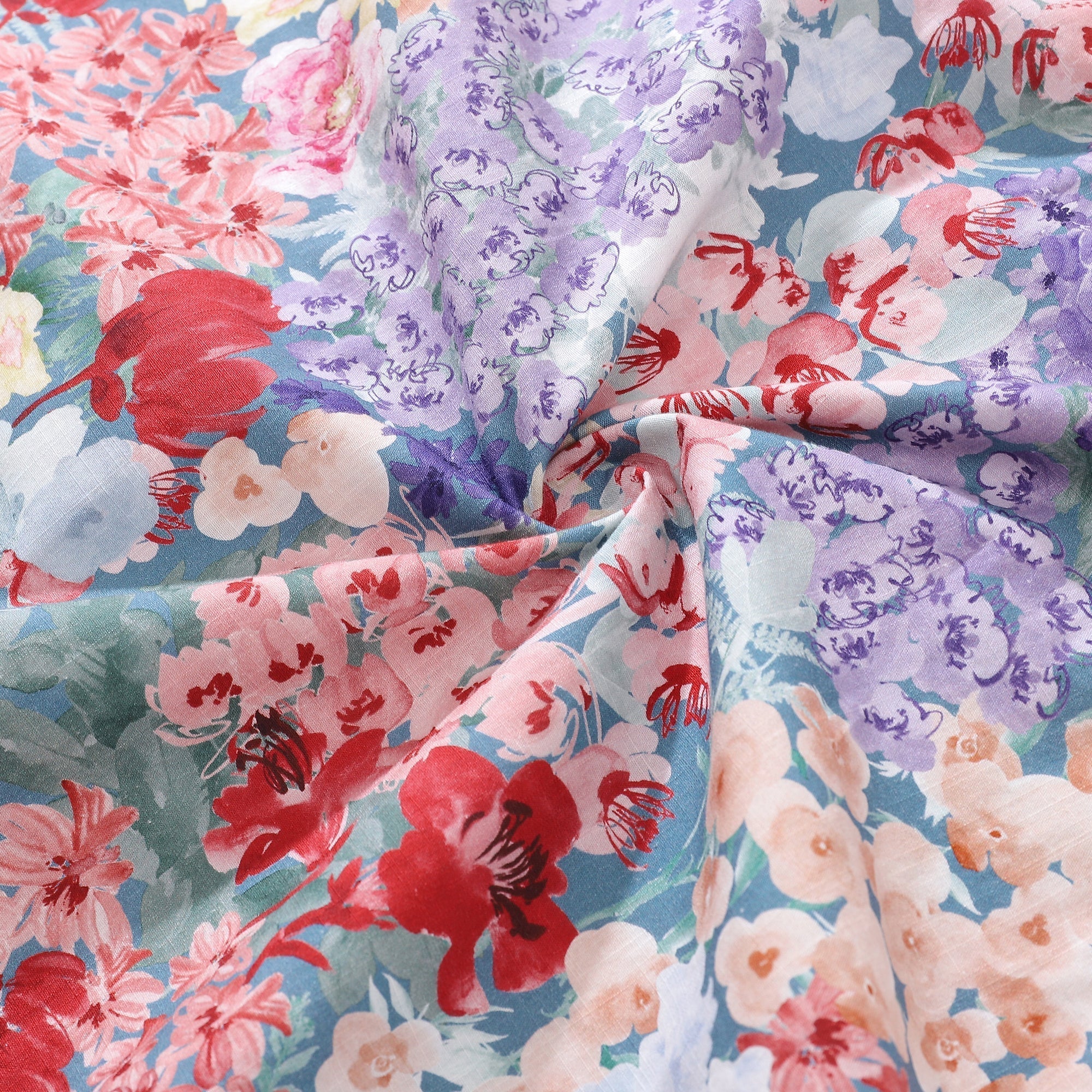 Men's Floral Print Cotton Short Sleeve Hawaiian Shirt Vacation Top