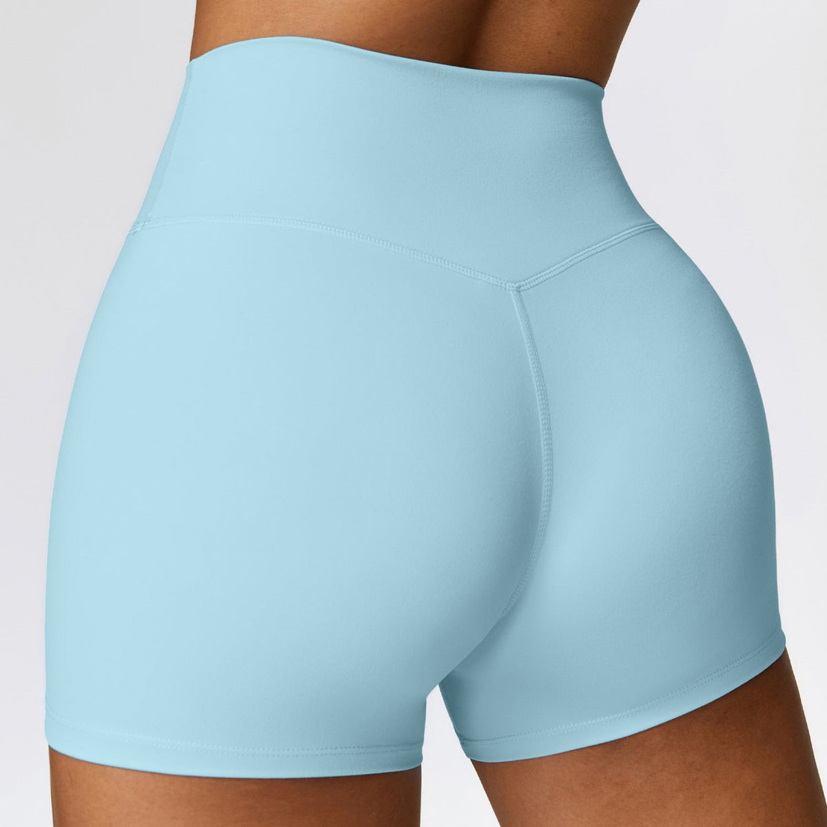 Women's High-Waist Hip-Lifting Yoga Shorts for Fitness & Running